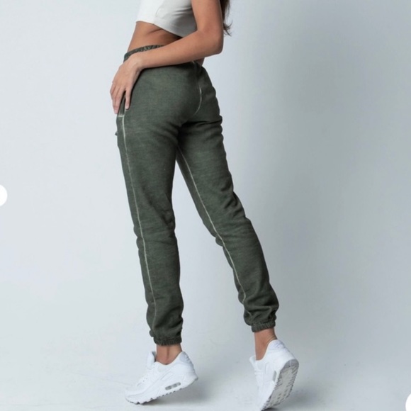 Talentless Pants/Joggers, Oil Stain Sweatpants, Military Green, Small NWT - Picture 6 of 8